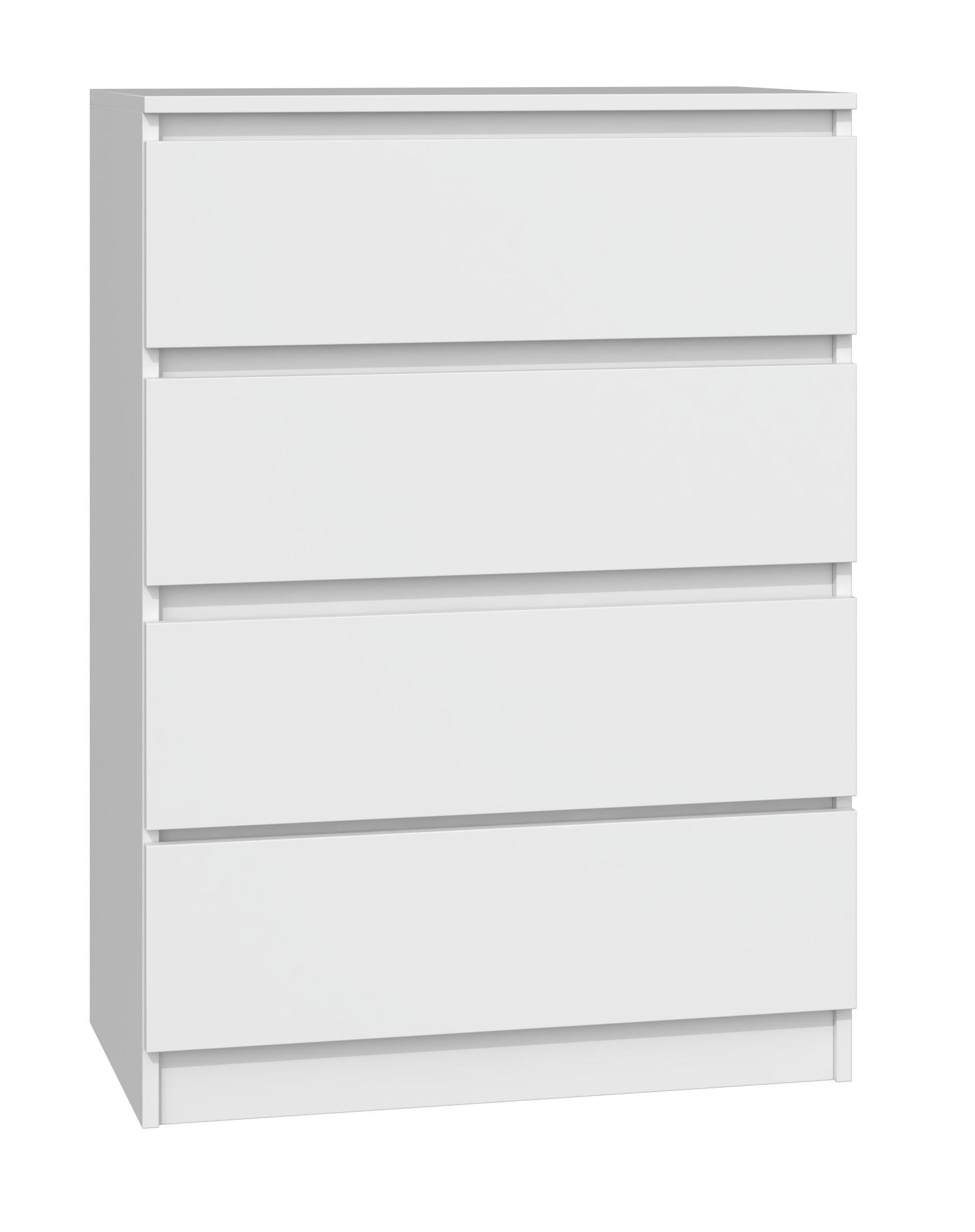 KOMMODE 4 SCHUBLADEN M4 - WEISS - Weiß, Holzwerkstoff (70/97/40cm) - CDF