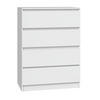 KOMMODE 4 SCHUBLADEN M4 - WEISS - Weiß, Holzwerkstoff (70/97/40cm) - CDF
