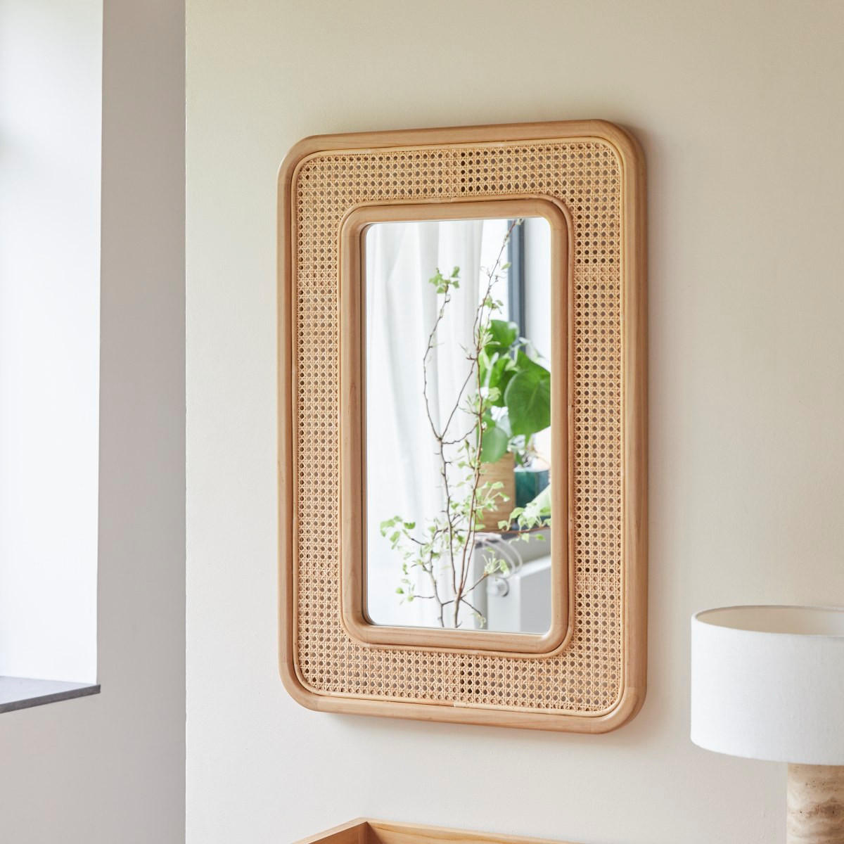 SPIEGEL Côme Natur aus Teak - Naturfarben, Holz (60/90/35cm) - Tikamoon