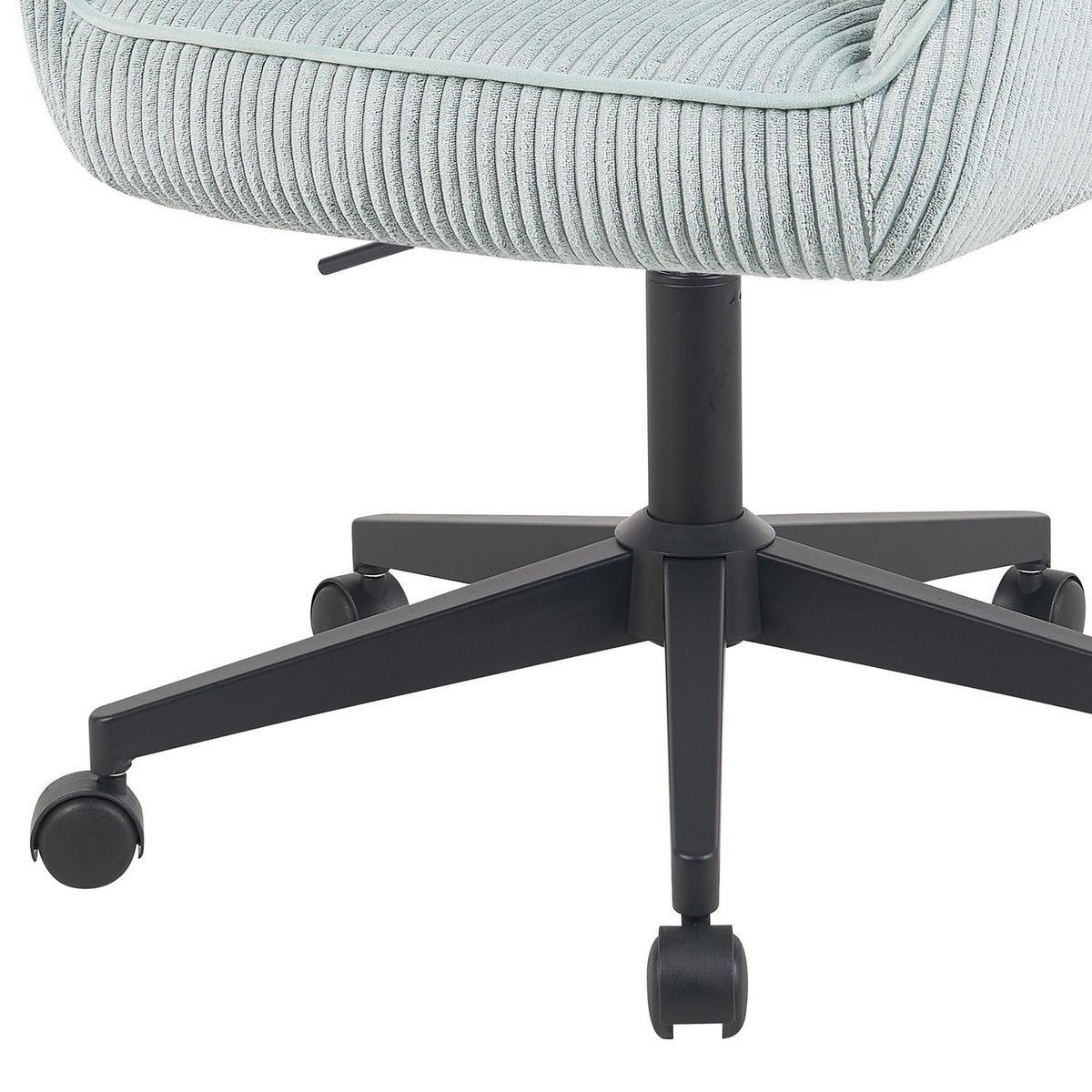 BÜROSTUHL Mika-Elio 2er-Set - Schwarz/Hellblau, Textil/Metall (60/79/61cm) - DUBI Möbel