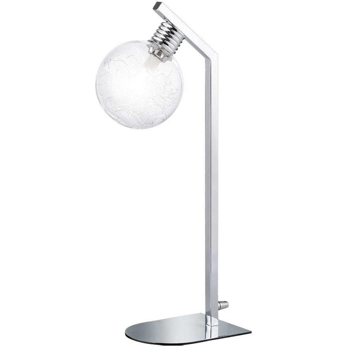 LED TISCHLEUCHTE Fero Chrom Silber - Silberfarben, Glas (21.5/13/40cm) - Wofi