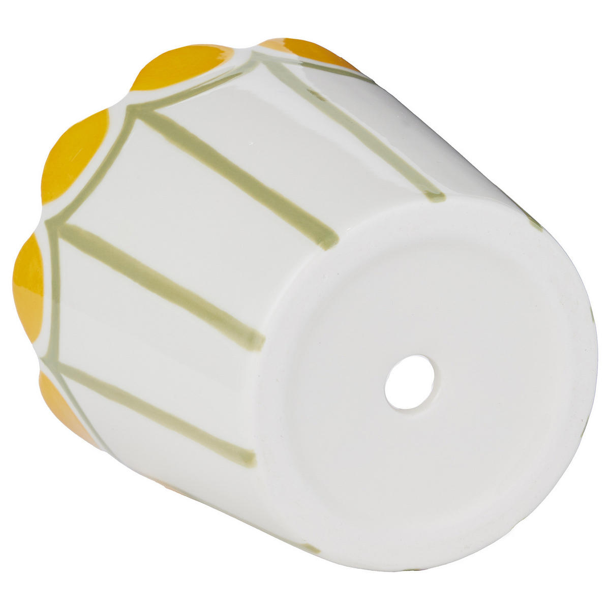 BLUMENTOPF Sundae mit Teller - Steingut - Hellgrün - Hellgrün, Keramik (14cm) - Butlers