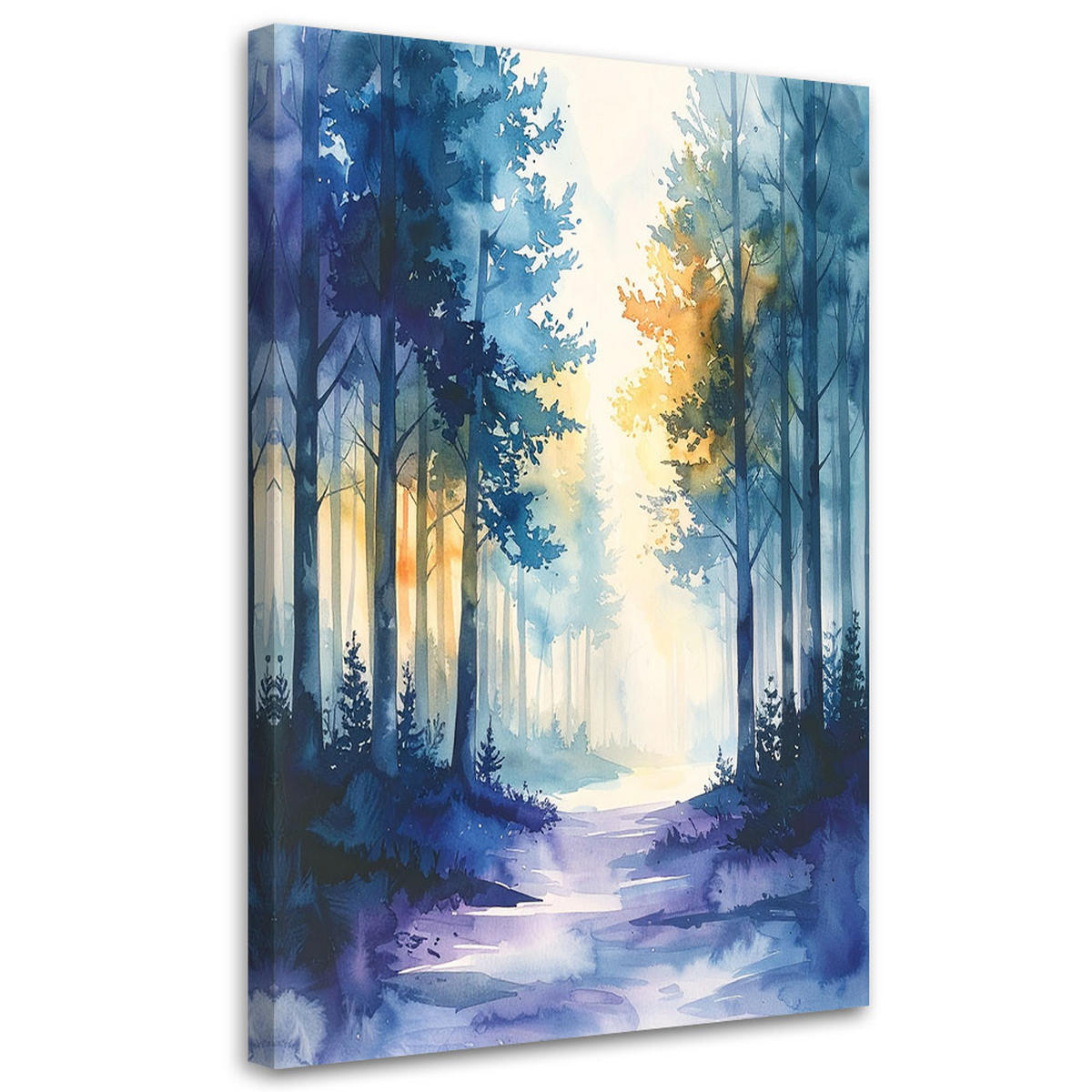 LEINWANDBILD Natur und Botanik 30x45cm - Blau, Textil (30/45cm) - Feeby