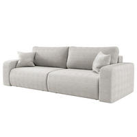SCHLAFSOFA - Schwarz/Grau, Kunststoff/Textil (245/83/90cm) - home24