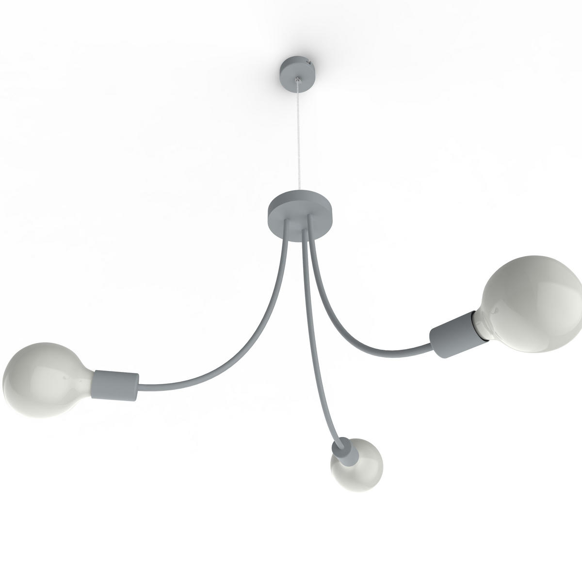 HÄNGELEUCHTE - Grau, Metall (60/60/40cm) - Lumicom