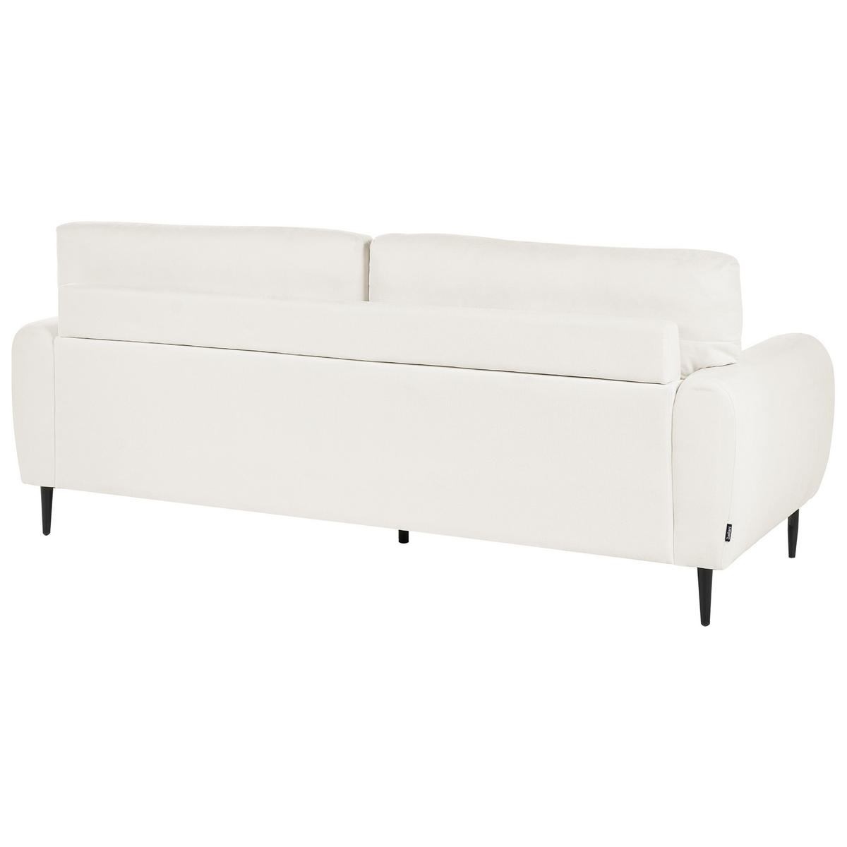 3-SITZER-SOFA Chenillegewebe Cremeweiß Skaro - Creme, Textil (214/87/89cm) - Beliani