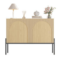 KOMODA 100x40x75 cm Prirodna 2 vrata - prirodne boje, drvni materijal (100/75/40cm) - FLIEKS