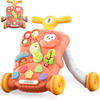 LAUFLERNWAGEN mit Spielbret Rosa - Pink, Kunststoff (46/44/44cm) - Twinky