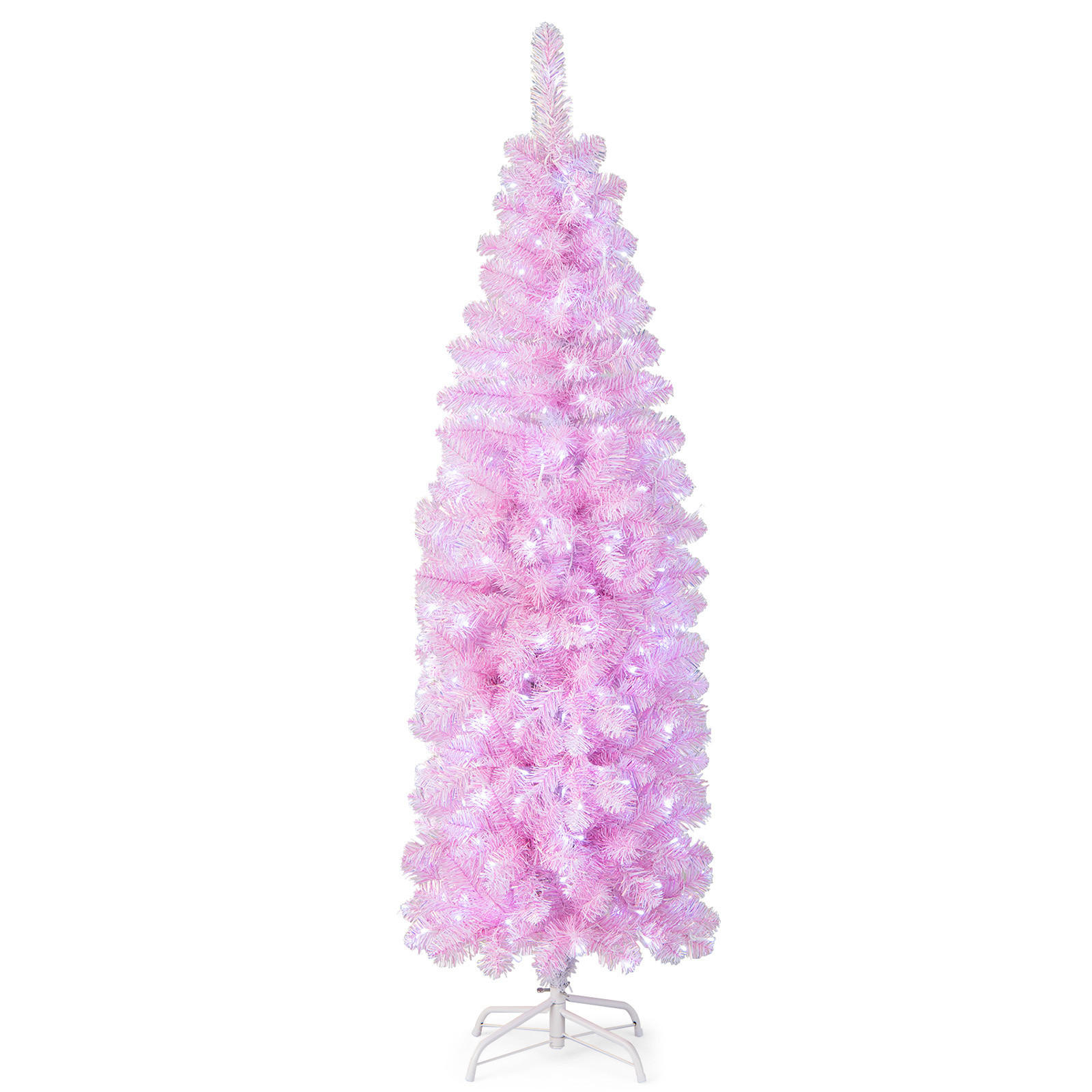 TANNENBAUM 180cm Rosa - Pink, Kunststoff (180cm) - COSTWAY