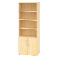 KOMBISCHRANK - 2 plus 4 Ordnerhöhen 42/80/215,6 cm in Ahornfarben - Ahornfarben, Holzwerkstoff (80/215.6/42cm) - bümö