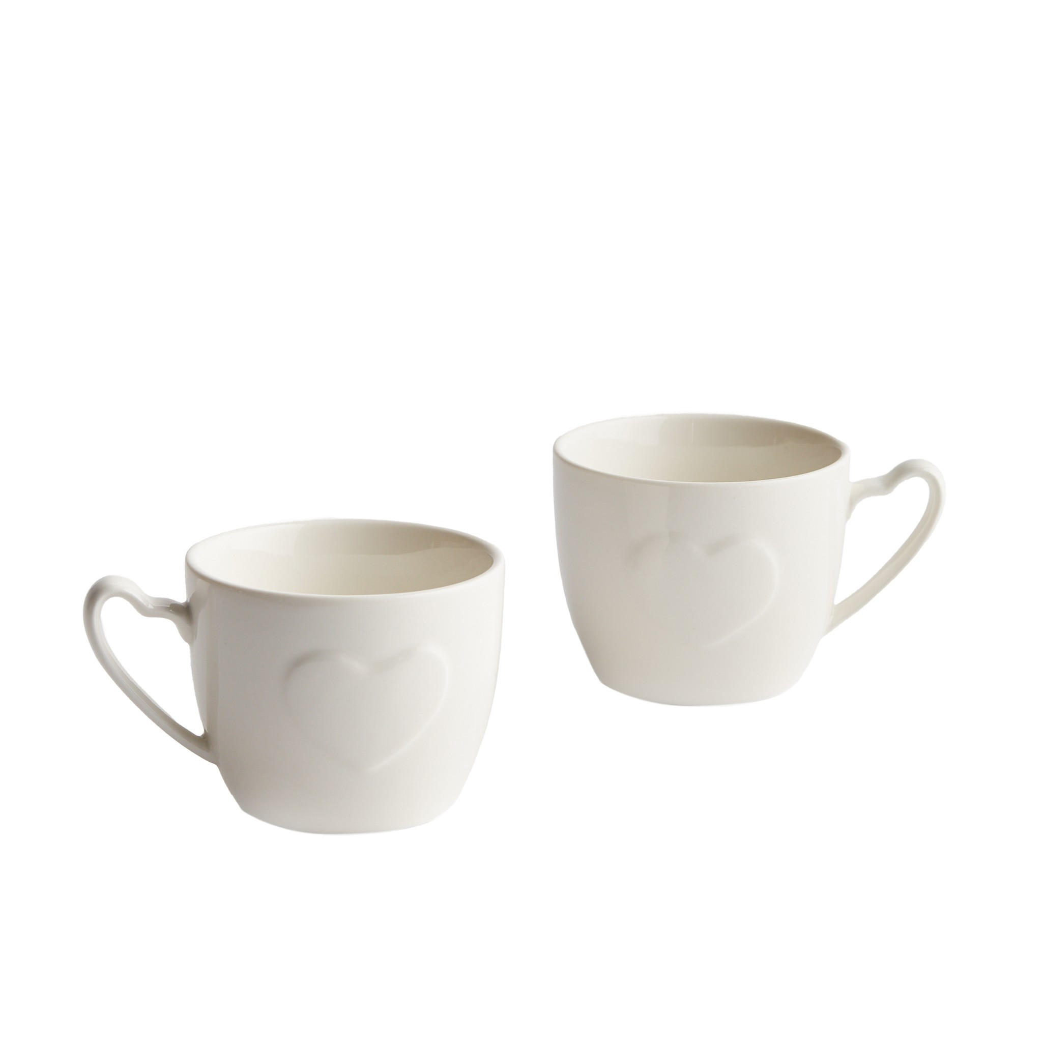 BECHERSET Inima - Weiß, Keramik (0.18L) - home&you