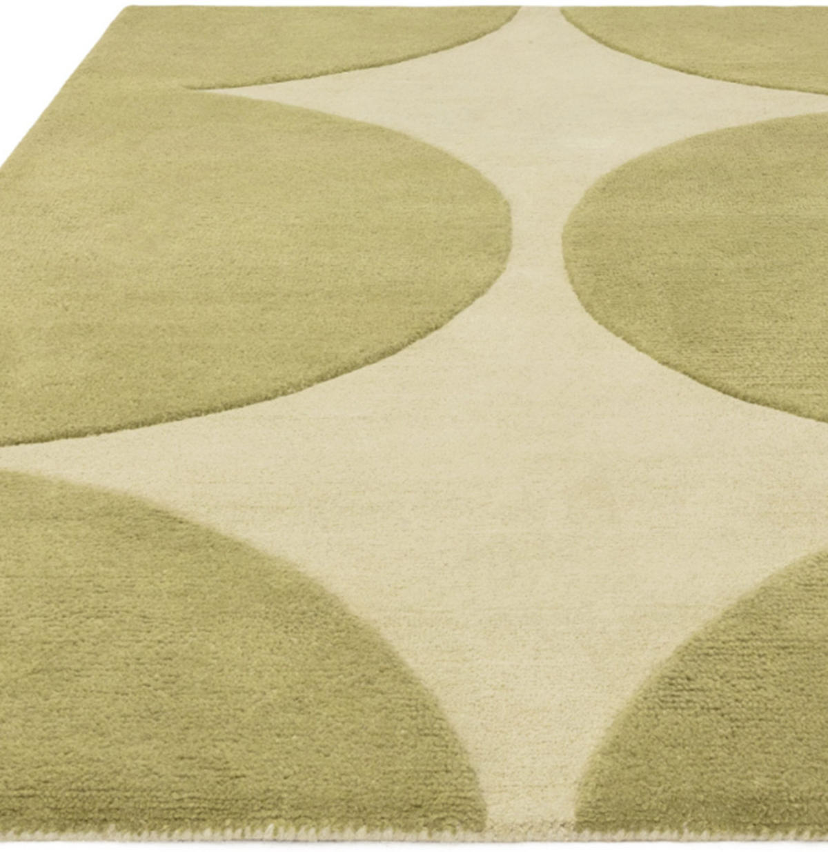 TEPPICH modern handgetuftet Wolle MULL Grün 120 x 170 cm - Grün, Naturmaterialien (120/170cm) - Novatrend