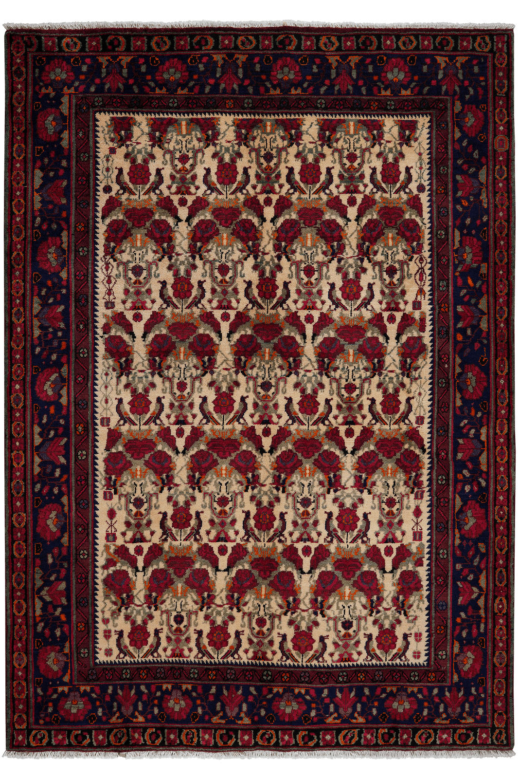 ORIENTTEPPICH handgeknüpft Afshar Beige 238/167 cm Schurwolle - Beige, Textil (167/238cm) - Looma