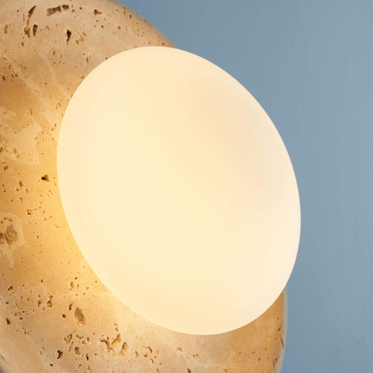 DECKENLEUCHTE Jio, Beige, Weiß und Holz, 12cm - Beige, Glas (12/25/12cm) - KOSILUM