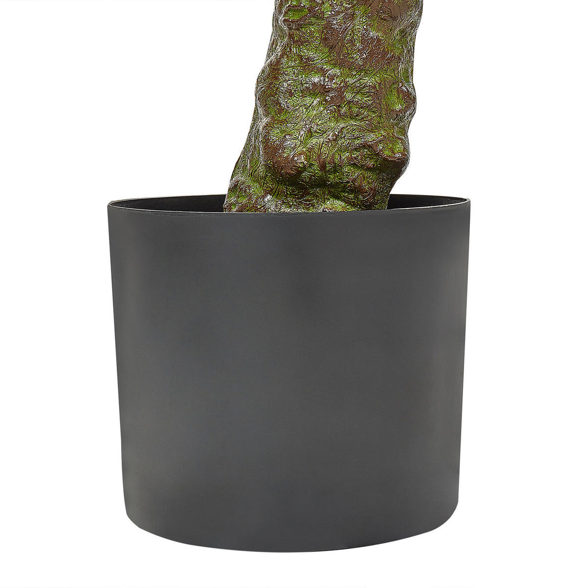 KUNSTPFLANZE im Blumentopf 160 cm Grün/Schwarz Laurele - Schwarz/Grün, Kunststoff (160cm) - Beliani