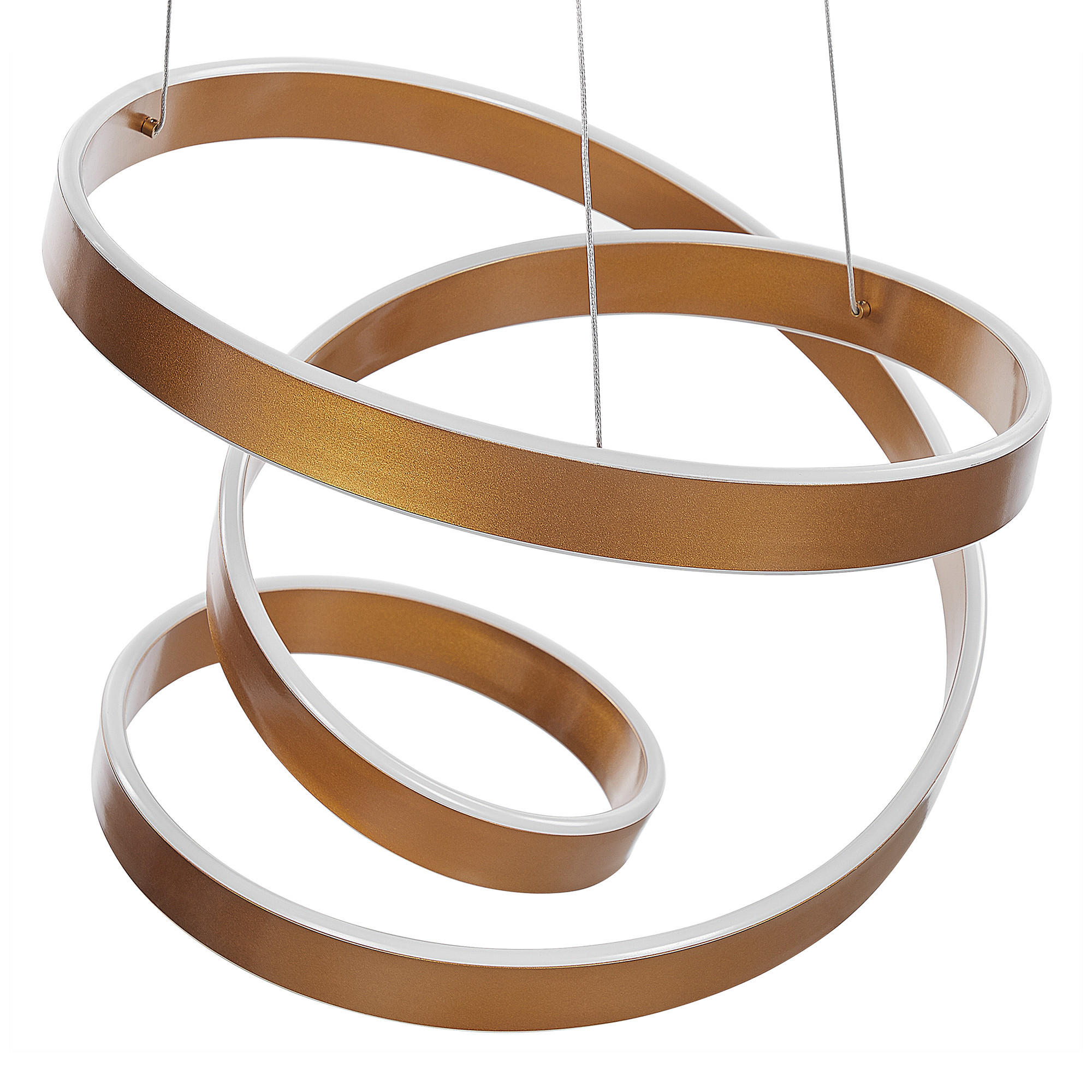 HÄNGELEUCHTE Wanli 50/50/135 cm - Goldfarben, Metall (50/50/135cm) - Beliani