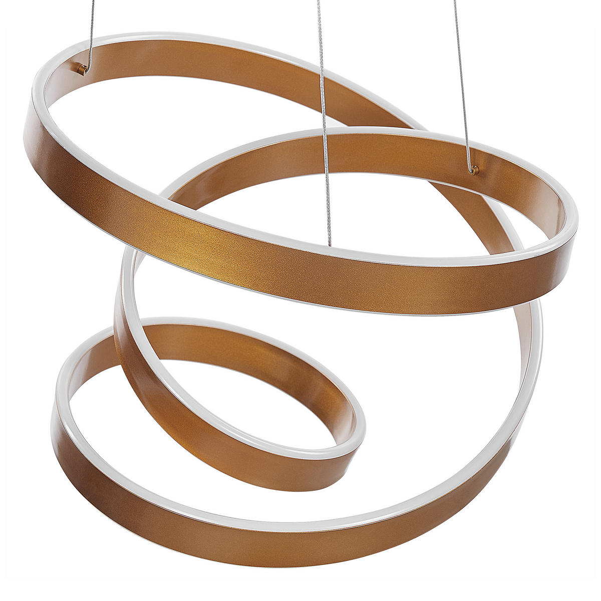 HÄNGELEUCHTE Wanli 50/50/135 cm - Goldfarben, Metall (50/50/135cm) - Beliani
