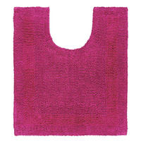 WC-VORLEGER 50/55 cm, 100% Baumwolle, wendbar - Magenta, Textil (50/55cm) - Homescapes
