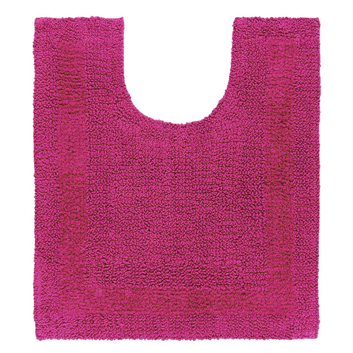 WC-VORLEGER 50/55 cm, 100% Baumwolle, wendbar - Magenta, Textil (50/55cm) - Homescapes