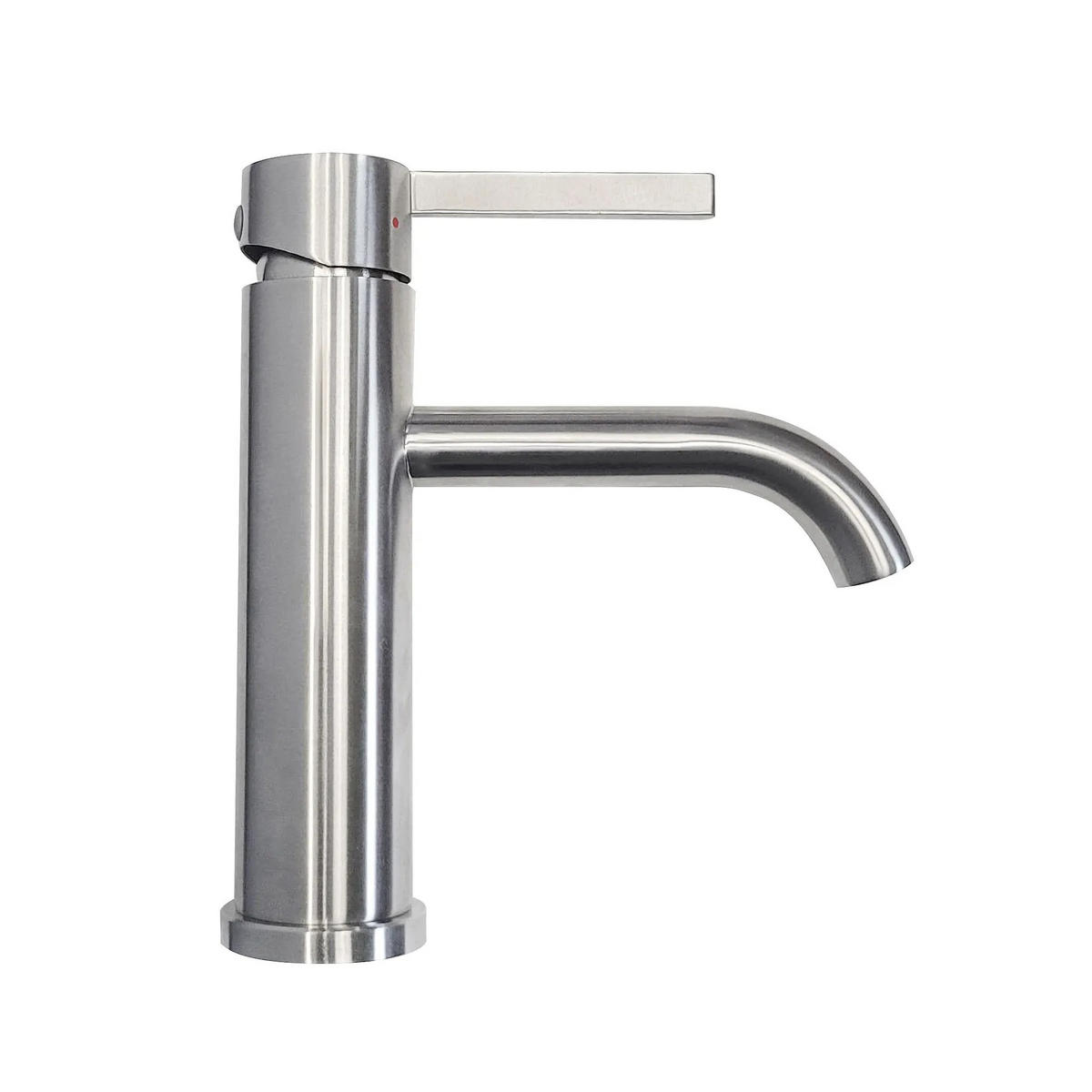WASCHBECKENARMATUR Rea Foster Nickel Brush Low - Edelstahlfarben, Metall (12/18/11.6cm) - REA