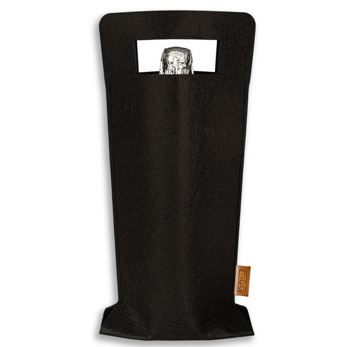 FLASCHENTASCHE aus Filz - Schwarz, Textil (17/1/40cm) - Miqio Design