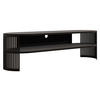 TV-LOWBOARD Fikoli Oval - Schwarz, Holzwerkstoff/Metall (140/40/40cm) - MIRJAN24