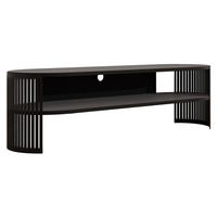 TV-LOWBOARD Fikoli Oval - Schwarz, Holzwerkstoff/Metall (140/40/40cm) - MIRJAN24