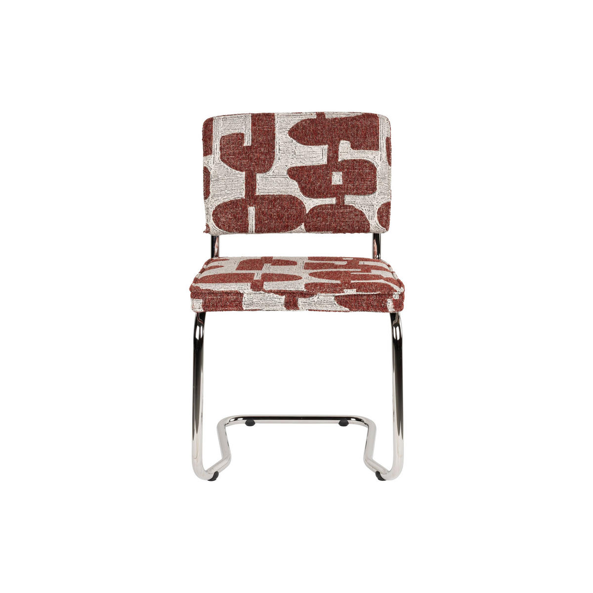ESSZIMMERSTUHL Ridge Deco Symbols Kink Rot - 2 er Set - Rot, Kunststoff (48/85/50cm) - Zuiver