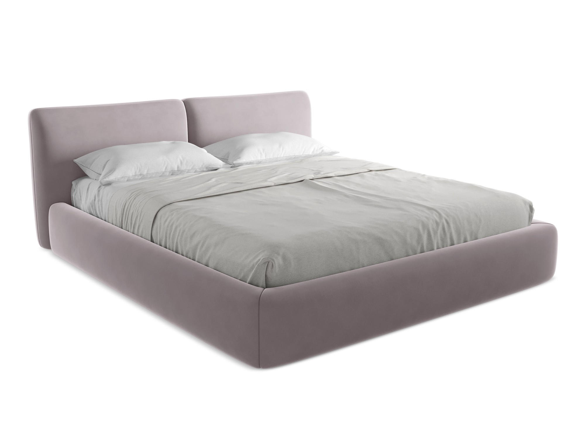 POLSTERBETT mit Bettkasten und Lattenrost 200x228 Violett - Lila/Flieder, Kunststoff/Textil (180/200cm) - Makamii