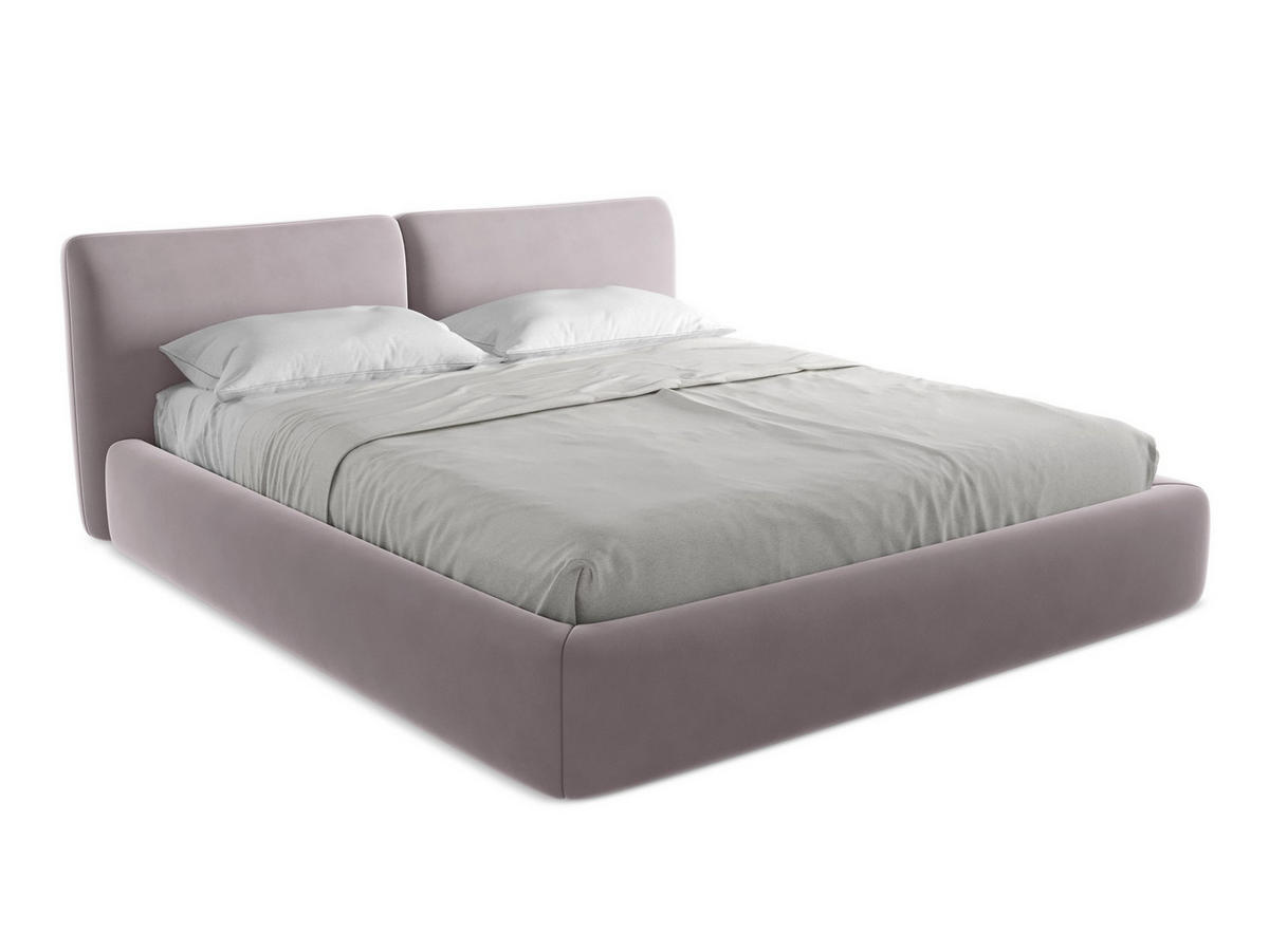 POLSTERBETT mit Bettkasten und Lattenrost 200x228 Violett - Lila/Flieder, Kunststoff/Textil (180/200cm) - Makamii