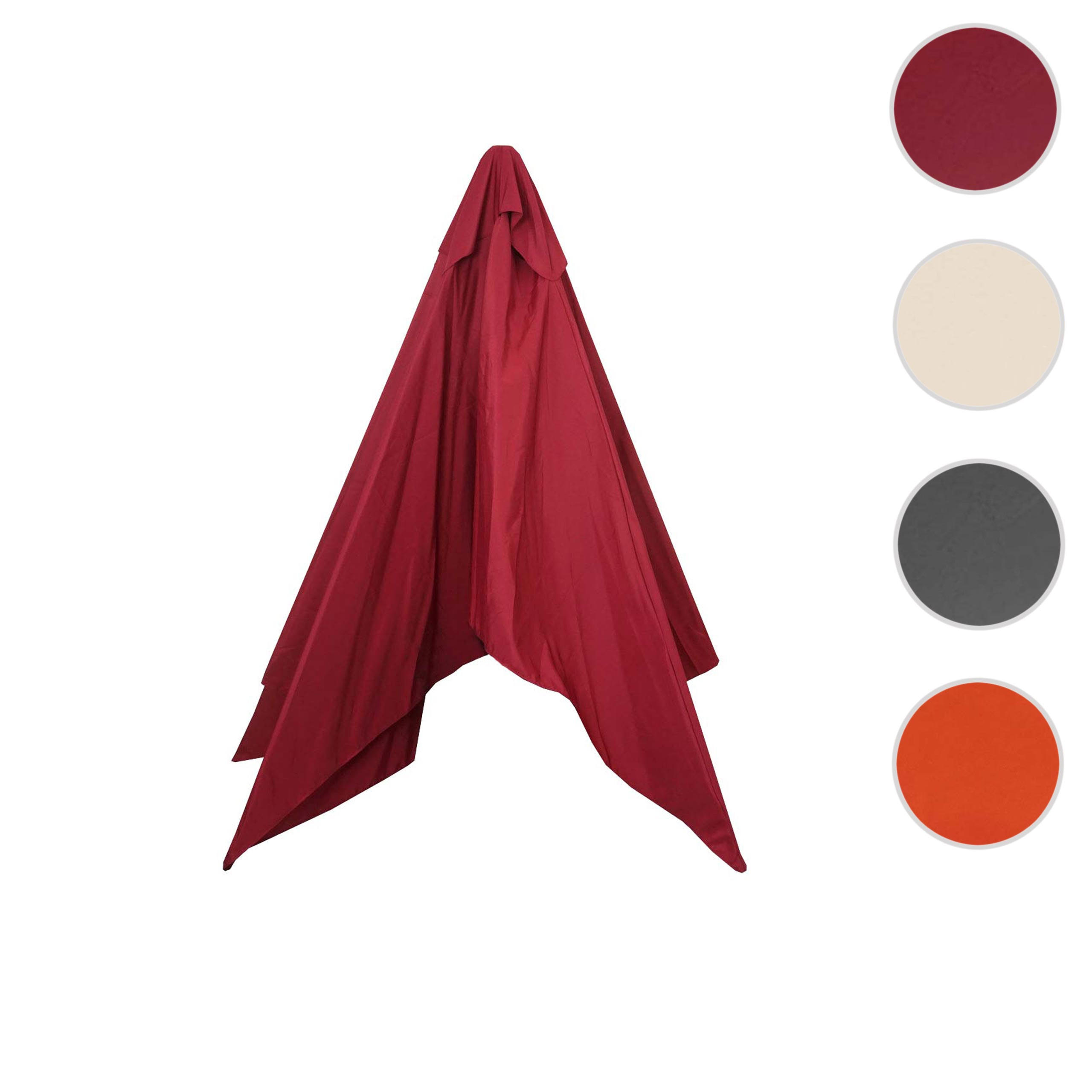 ERSATZ-BEZUG FÜR SCHIRM Bordeaux - Bordeaux, Textil (390/290cm) - MCW