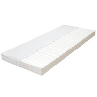 MATRATZE 180 X 200 CM 7 ZONEN PU SCHAUM 10 CM H2 H3 - Weiß, Kunststoff (100/200cm) - vidaXL