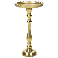 BEISTELLTISCH Aluminium gold rund 35 cm Timaru - Goldfarben, Metall (35/35/66cm) - Beliani