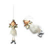 CHRISTBAUMKUGEL Santa Lila Gold 18/7/18 cm Kunstoff - Goldfarben, Kunststoff (7/18/18cm) - Mondex