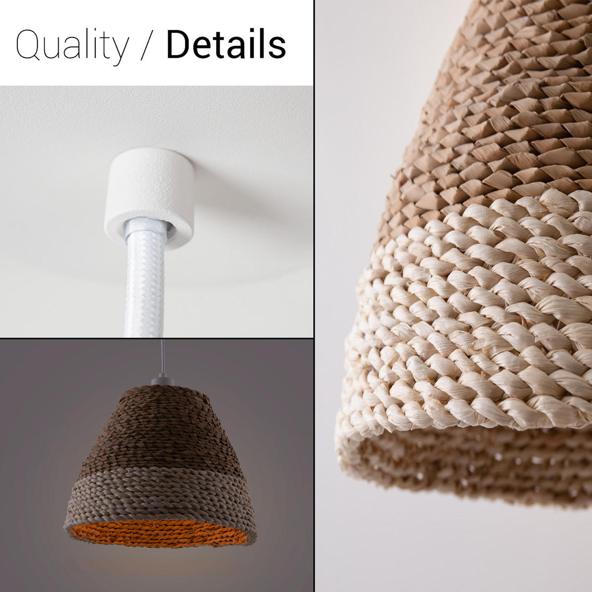 PENDELLEUCHTE Hugo Pd1 Basto - Weiß, Metall (25/25/24.5cm) - Paco Home