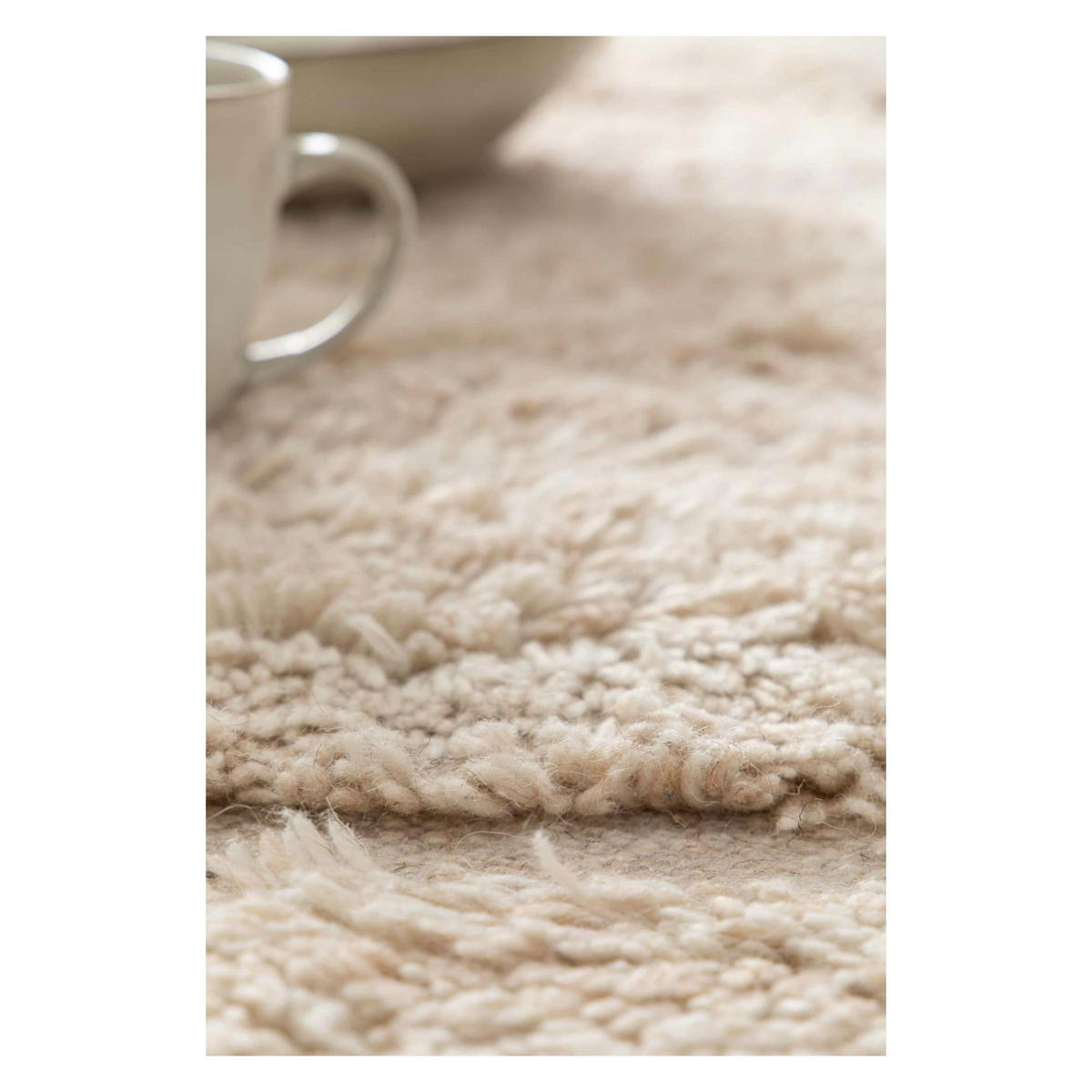 TEPPICH Lois elfenbein 200 x 290 x 1 cm - Weiß, Textil (200/290cm) - Vivaraise