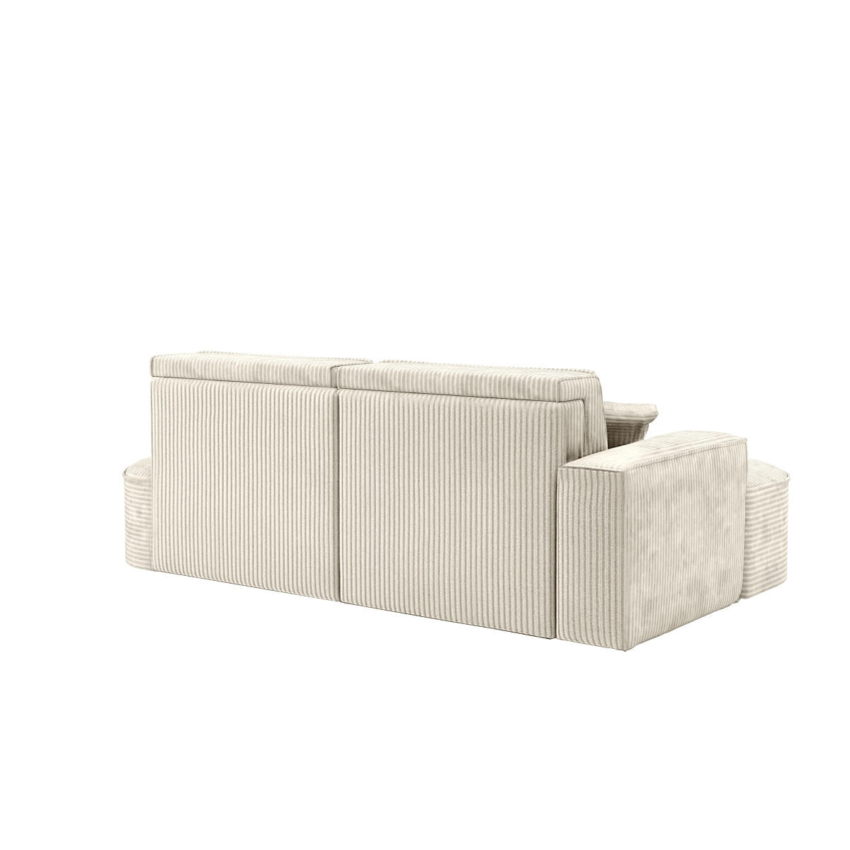 ECKSOFA Modena Pro - Komfort Und Stil Stoff Poso Beige Links - Beige, Holz (179/278cm) - Kaiser Möbel