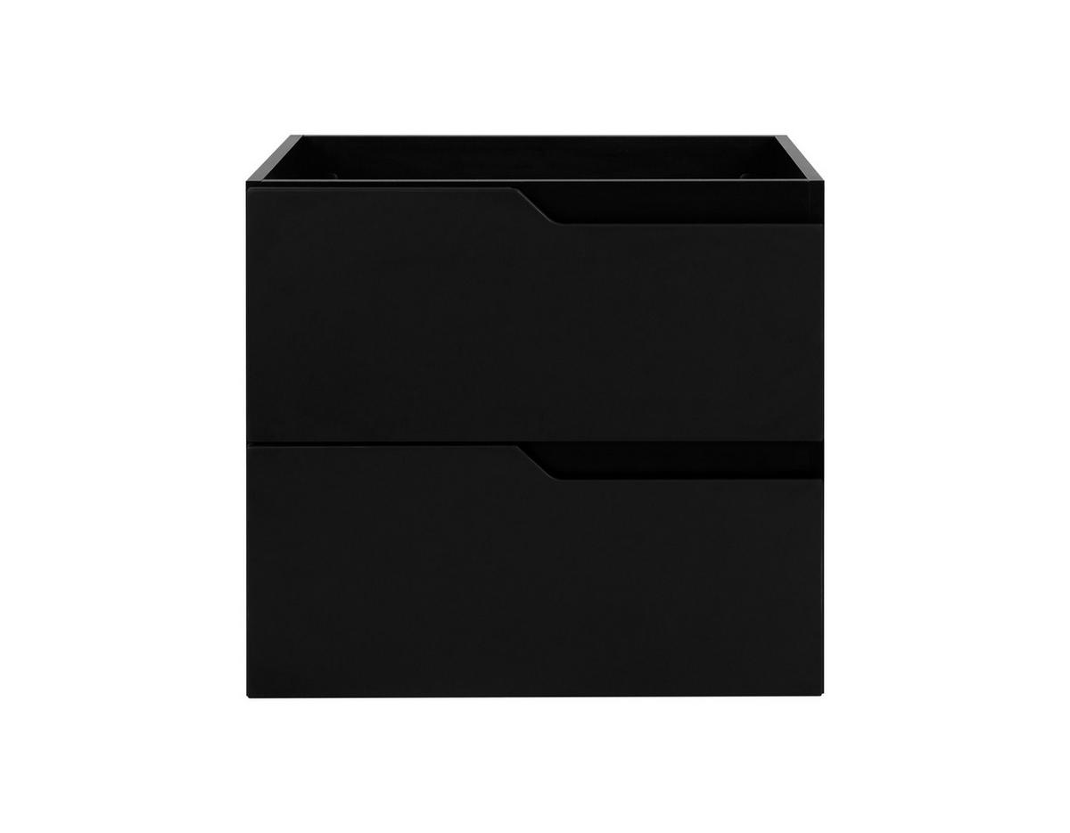 BADEZIMMERSCHRANK: Schwarz / Eiche Craft, 120 (2 x 60) x 46 x 58 cm - Eichefarben/Schwarz, Holzwerkstoff (120/58/46cm) - 3XE LIVING