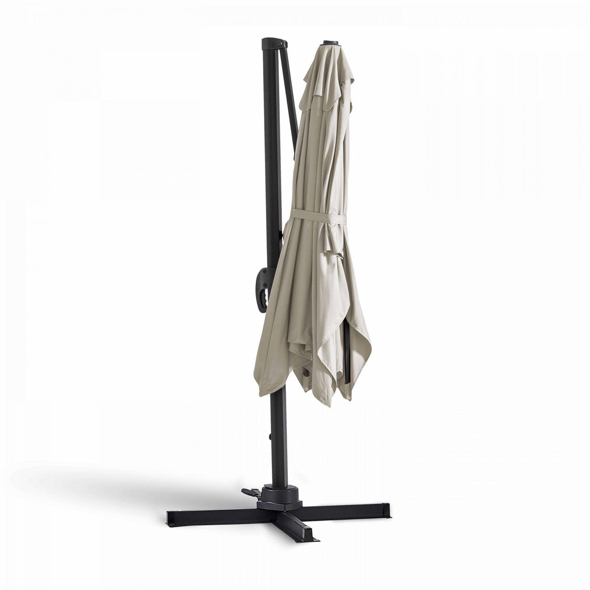 SONNENSCHIRM 2x3m Aluminium, Weiß - Weiß, Metall (300/200cm) - Oviala