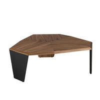 COUCHTISCH Walnuss Schwarz 115/96/40 cm - Walnussfarben/Schwarz, Holz (96/115/40cm) - ANGEL CERDA