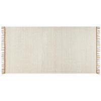 KURZFLOR-TEPPICH Lunia 150/80 cm - Beige, Naturmaterialen (80/150cm) - Beliani