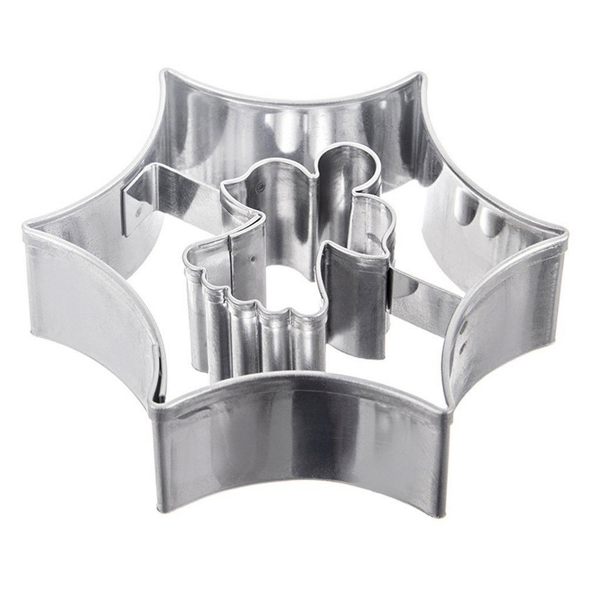 AUSSTECHFORM Stern Engel 5,5 cm Silber - Silberfarben, Metall (5.5/1.5/5.5cm) - Orion 