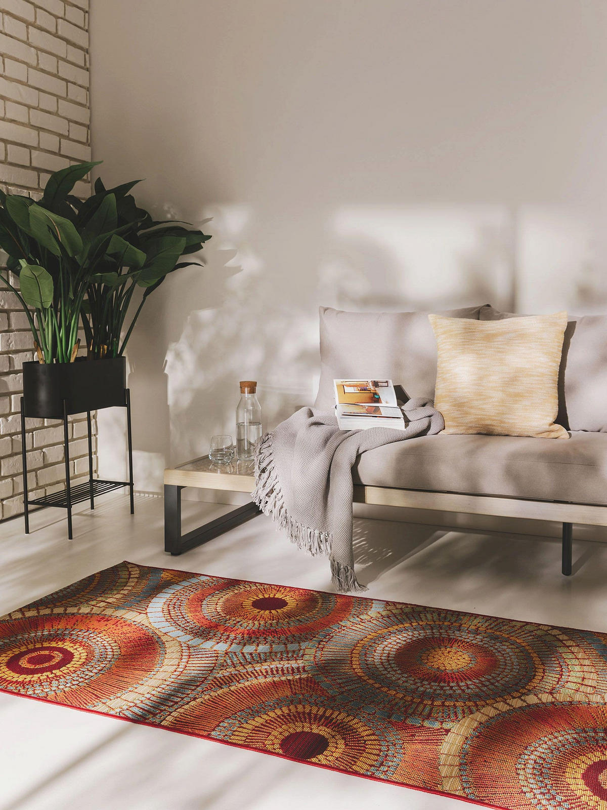 OUTDOORTEPPICH Artis Orange 80x250 cm - Orange, Textil (80/250cm) - benuta Nest