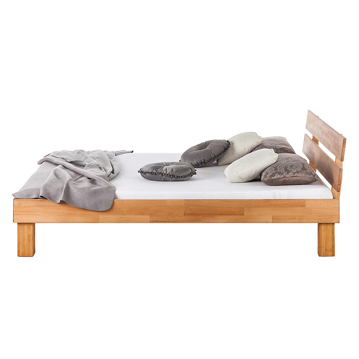 BETT - Massivholz - Kernbuche, Holz (180/200cm) - home24