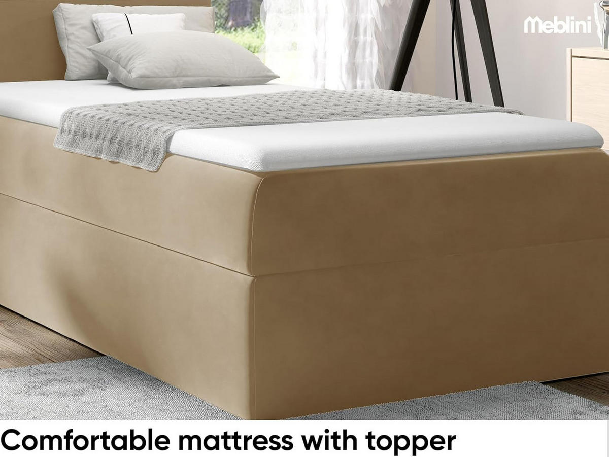 KINDERBETT MINO 1 - Hellbraun, Holzwerkstoff (94/208cm) - Meblini