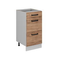 KÜCHENUNTERSCHRANK R-Line Goldkraft Eiche 40 cm ohne Arbeitsplatte - Honigeiche/Eiche Wotan, Holzwerkstoff (40/81.6/46cm) - Vicco