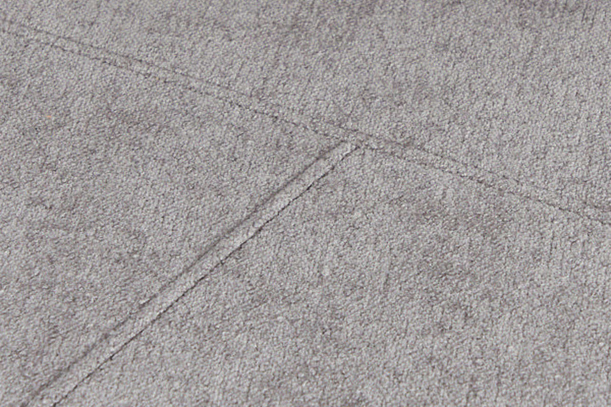 DESIGNSOFA GARBO Grau Webstoff - Schwarz/Grau, Textil/Metall (280/92/158cm) - KAWOLA
