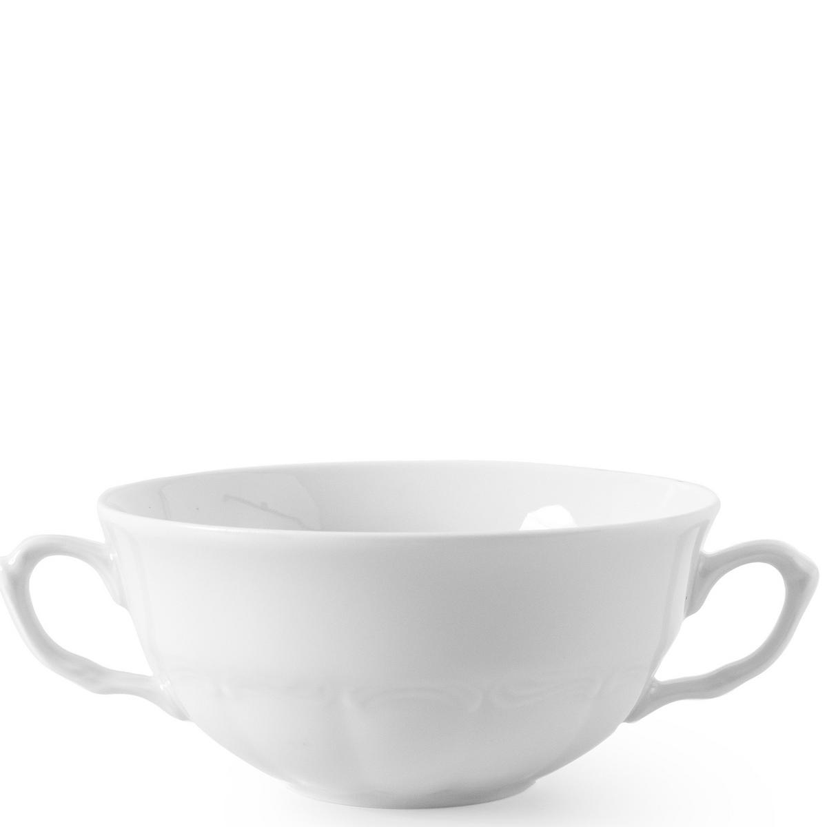 SUPPENSCHALE Chodziez MARIA TERESA 6-tlg - Weiß, Keramik (12cm) - KONSIMO®