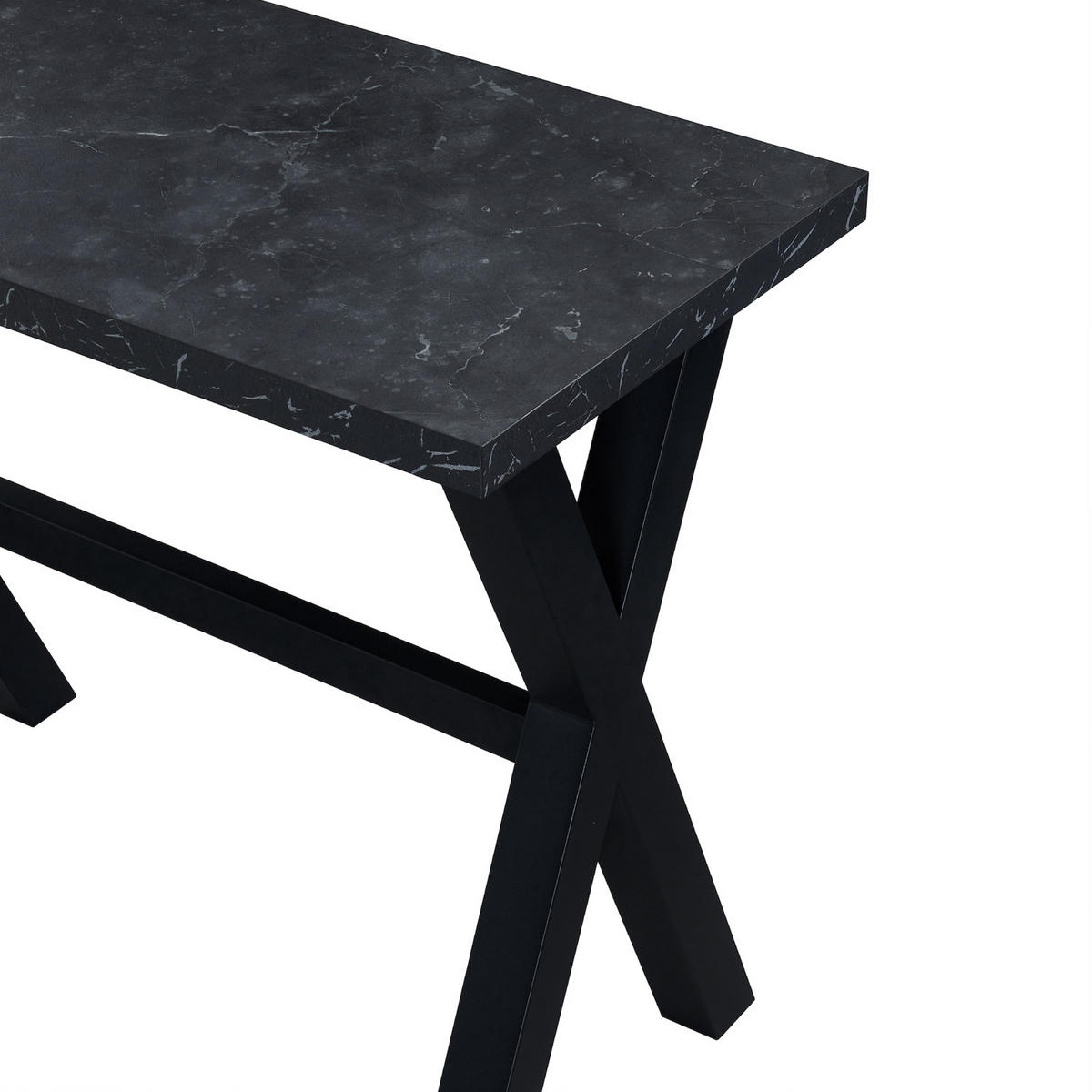 BARTISCH ARNE 120/60/105 cm - Anthrazit/Schwarz, Holzwerkstoff/Metall (60/120/105cm) - DUBI Möbel