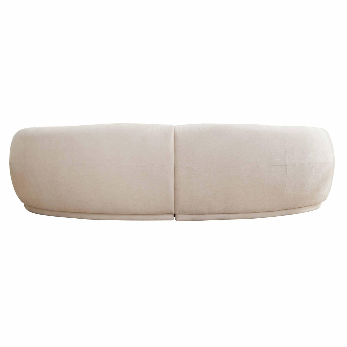 SOFA 3-Sitzer, Beige - Beige, Textil (120/73/266cm) - Oviala